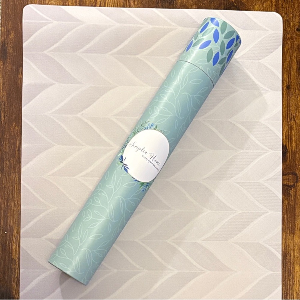 Gray Herring Bone Pattern Drying Mat 15.75” x 23.25”  NEW